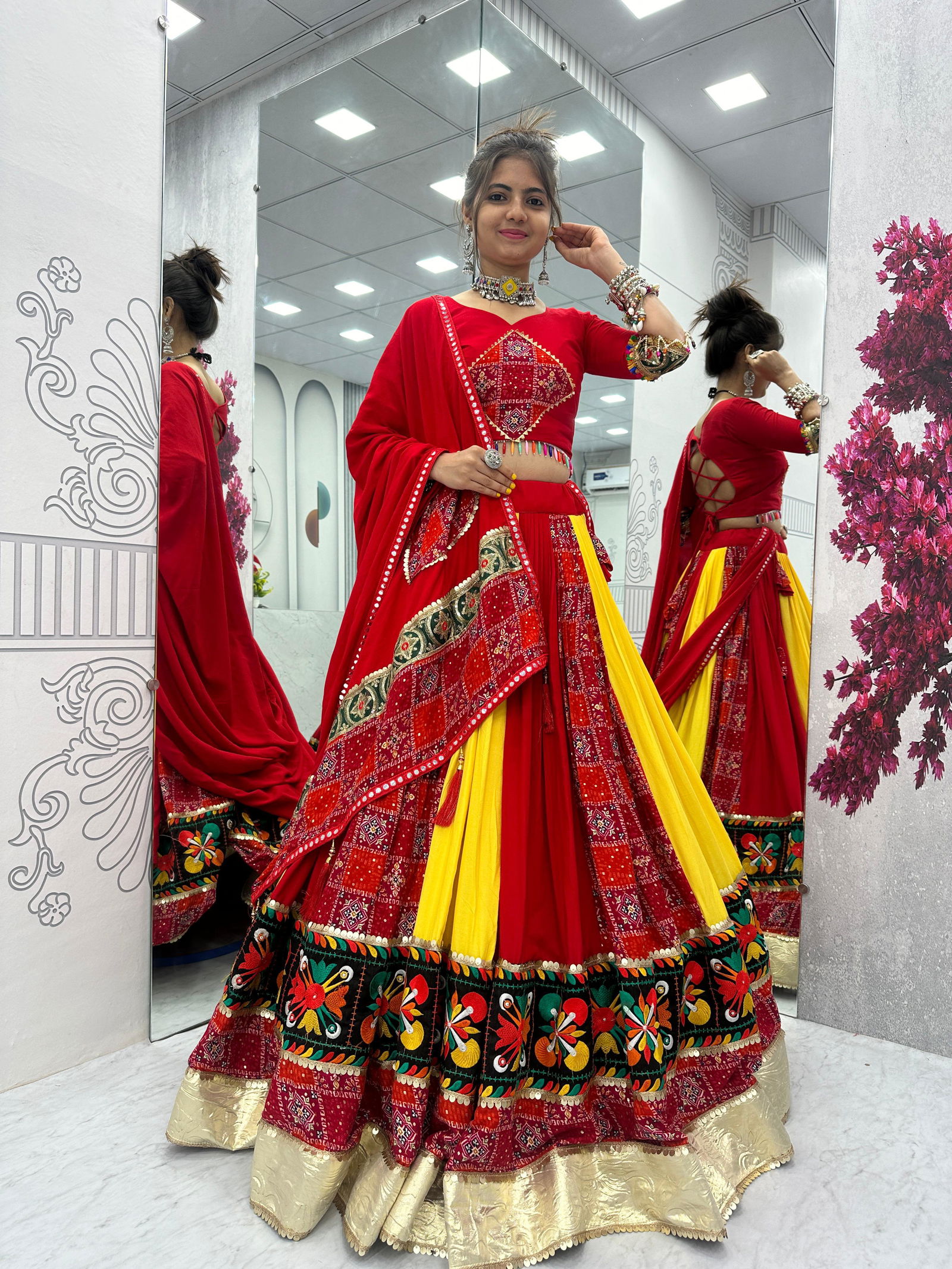 SRC 156 Cotton Printed Navaratri Special Lehenga Choli Wholesale Shop in Surat